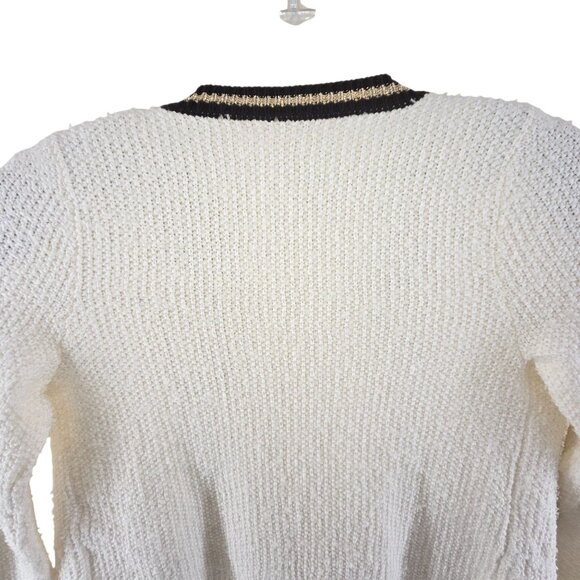 Lilly Pulitzer Women's Nalayna Cardigan Knit White, black Gold Size S Classic - Picture 6 of 11